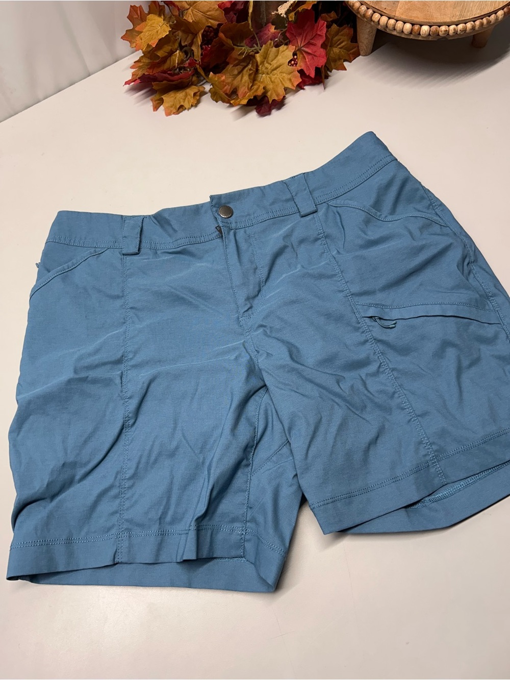 Duluth Trading Co Light Blue Women's Cargo Shorts